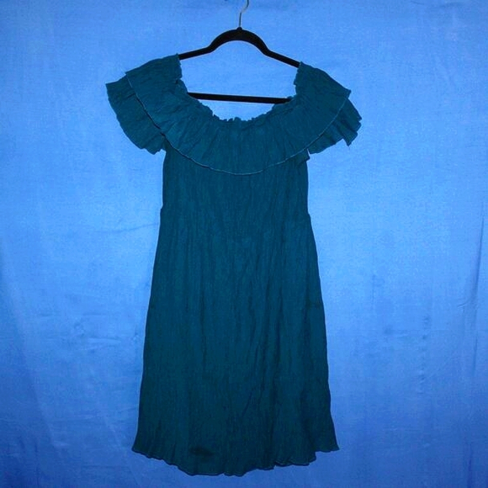 SHEIN Off Shoulder Ruffle Dress Large - Picture 4 of 5